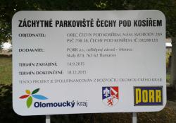 ČECHY POD KOSÍŘEM - Záchytné parkoviště